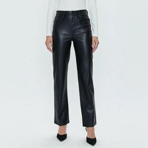 Pistola Faux Leather Black Pants